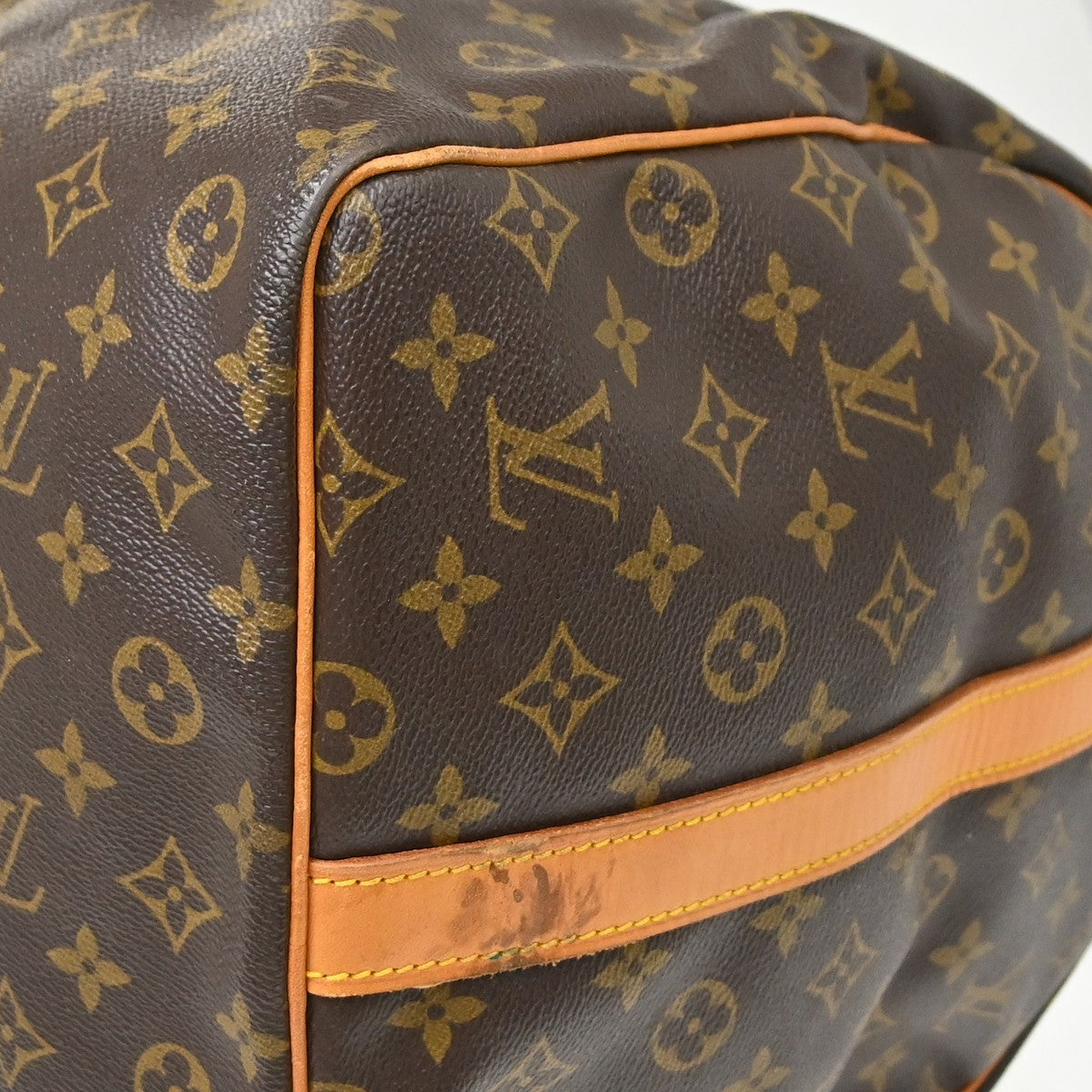 Louis Vuitton Keepall Bandouliere Monogram Canvas Brown Canvas Travel Bag Bag (Pre-Owned)