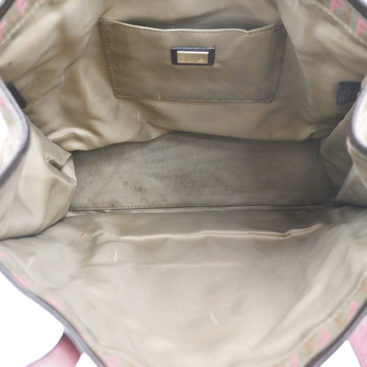 Fendi Vintage Zucchino Canvas Brown Canvas Tote Bag Bag (Pre-Owned)