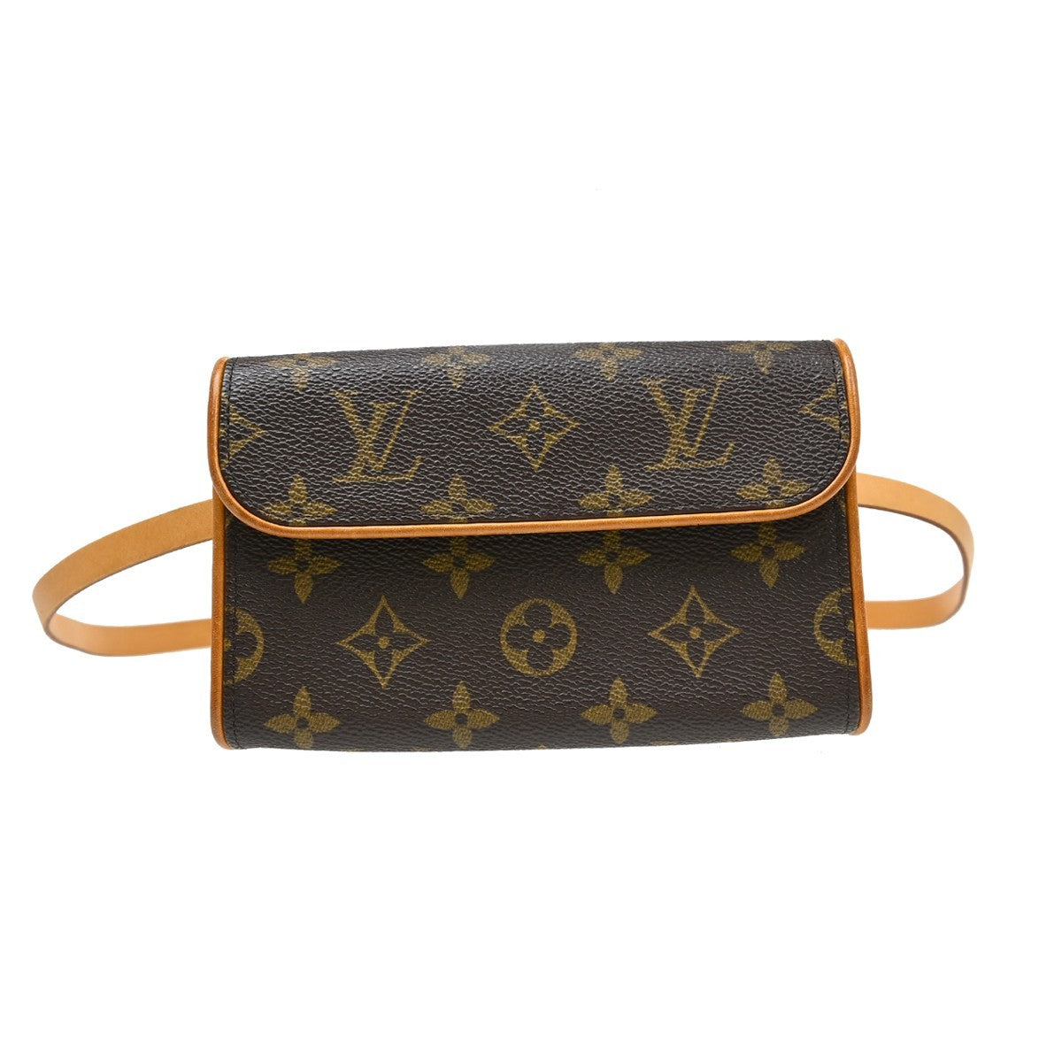 Louis Vuitton Florentine Waist Monogram Canvas Brown Canvas Clutche & Pouche Bag (Pre-Owned)