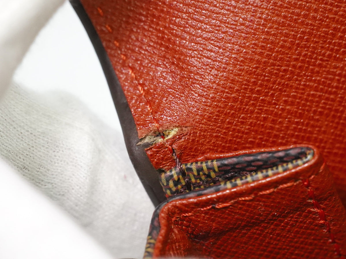 Louis Vuitton Tribeca Carre Damier Ebene Brown Canvas Shoulder Bag Bag (Pre-Owned)