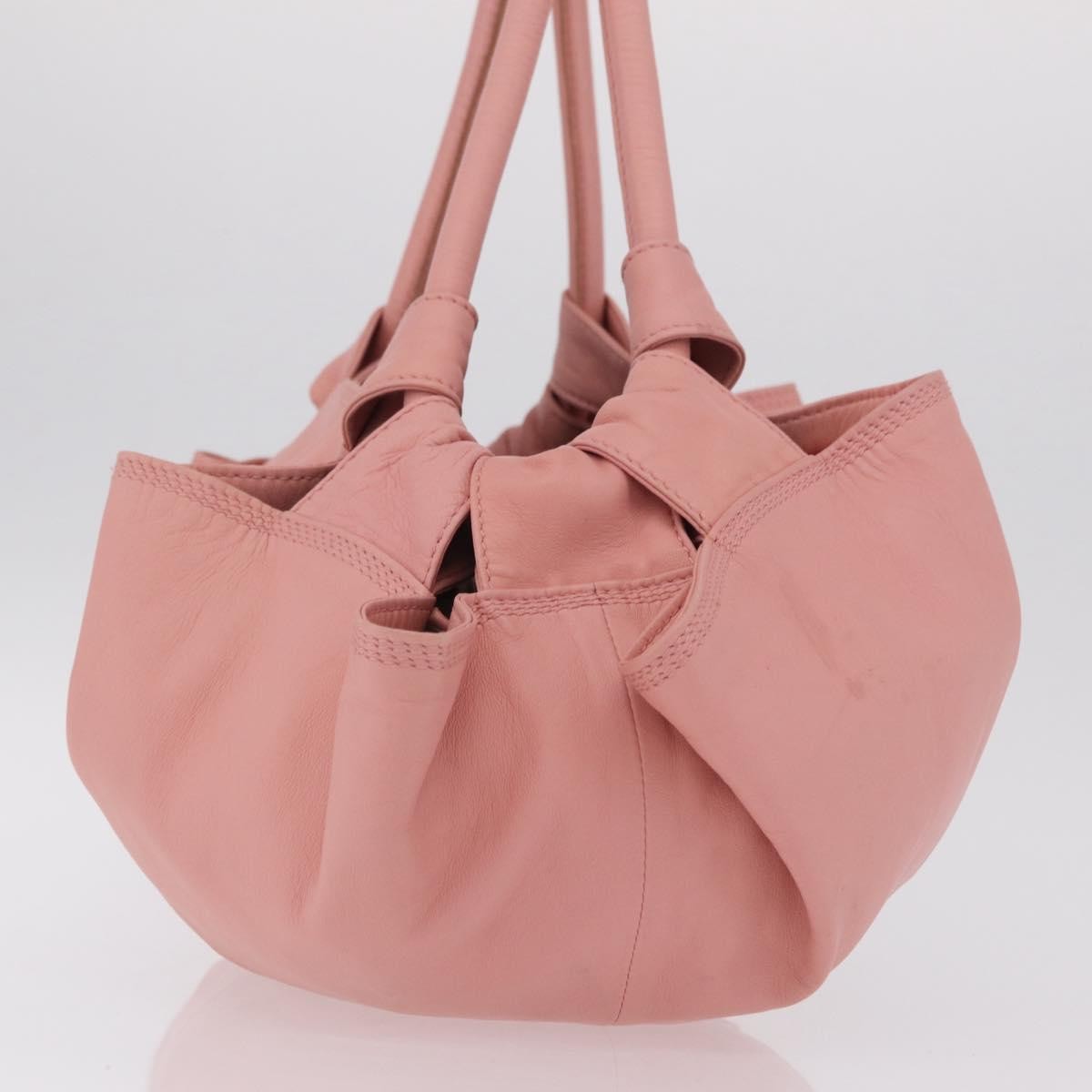 Loewe Aire Leather Pink Leather Shoulder Bag Bag (Pre-Owned)