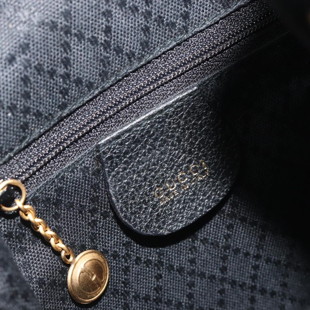 Gucci Gucci Bamboo Daim Black Suede Backpack Bag (Pre-Owned)