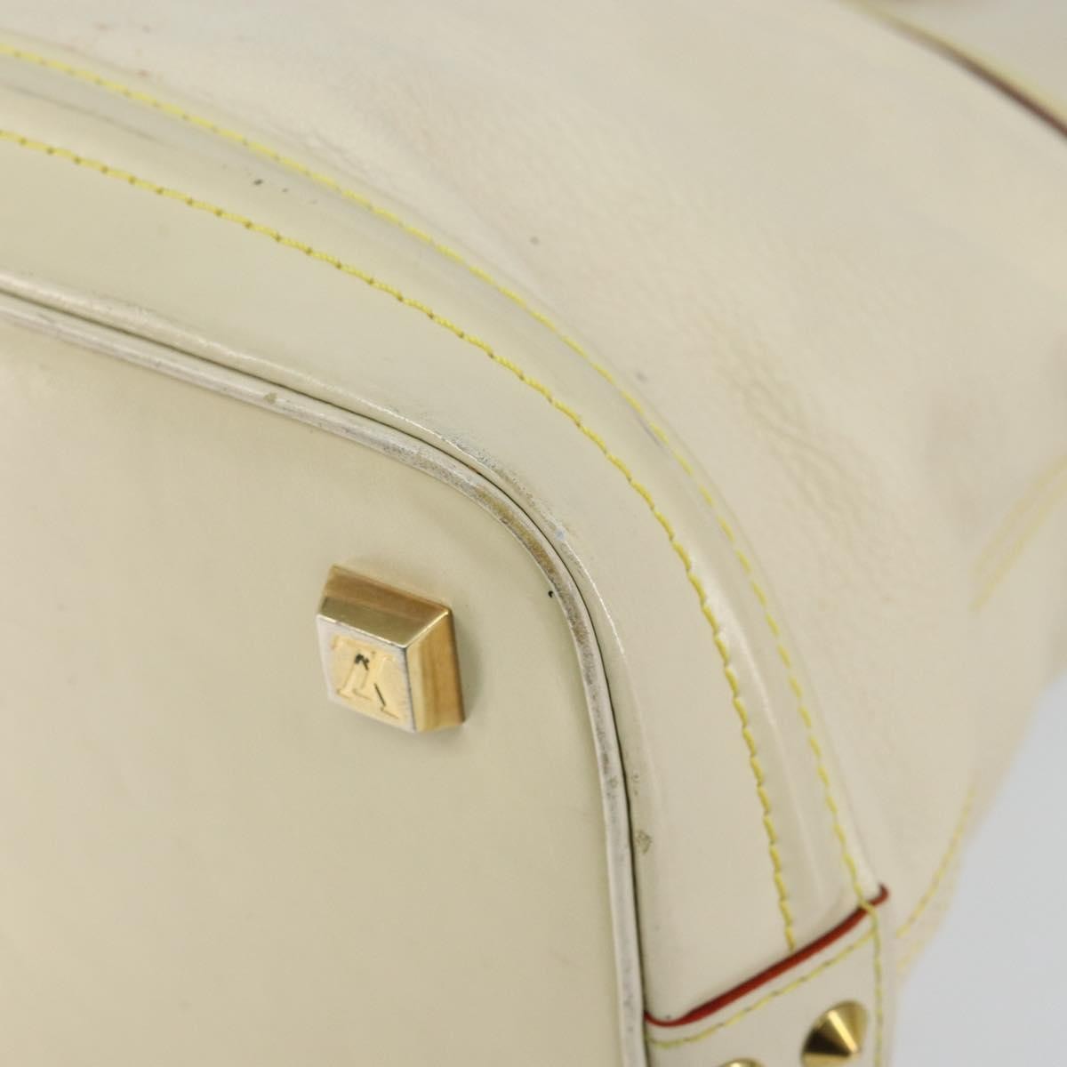 Louis Vuitton Suhali Lockit Leather White Leather Handbag (Pre-Owned)