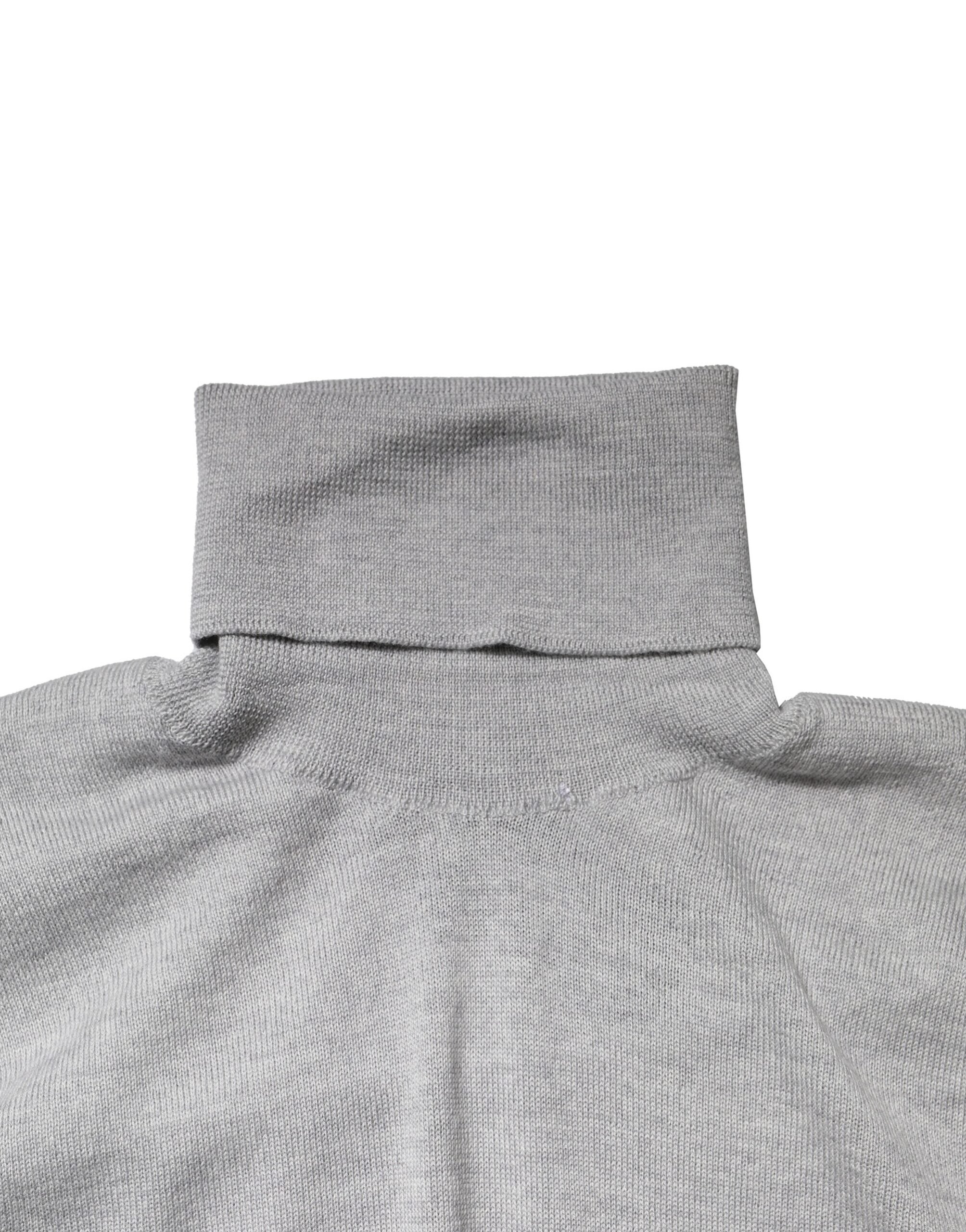 Dolce & Gabbana Gray Long Sleeve Turtleneck Pullover Men's Sweater (Pre-Owned)