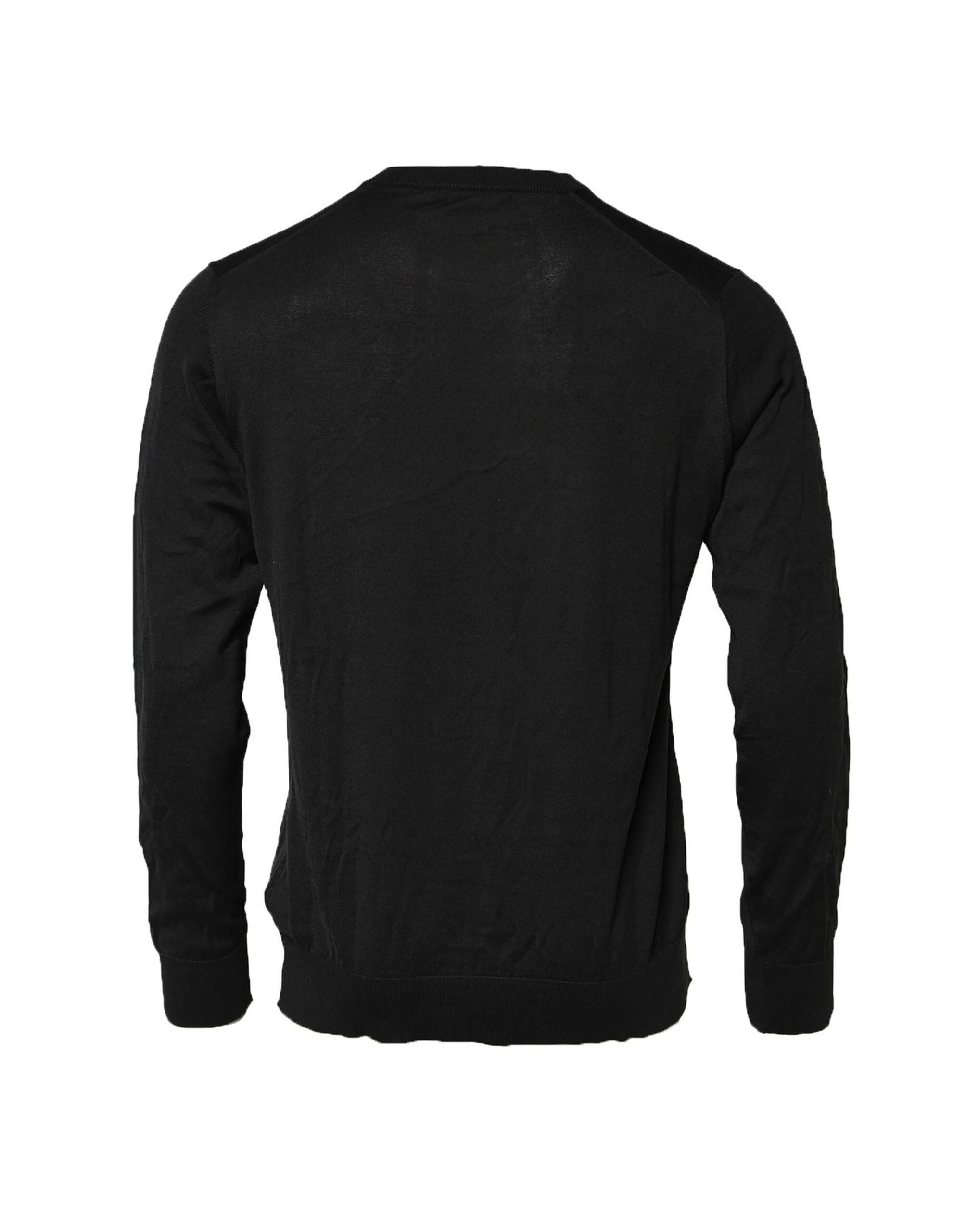 Dolce & Gabbana Black Cotton DG Logo Men Sweatshirt Men's Sweater (Pre-Owned)