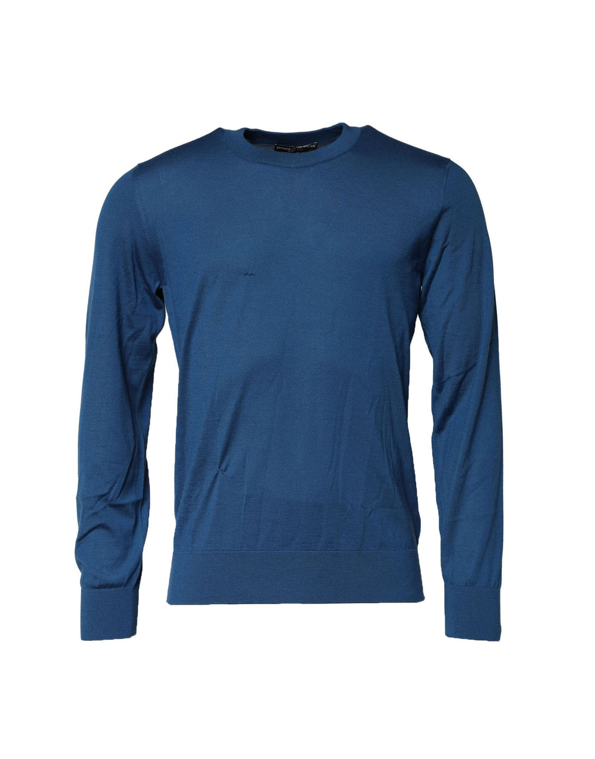 Dolce & Gabbana Blue Cashmere Crew Neck Sweatshirt Men's Sweater (Pre-Owned)