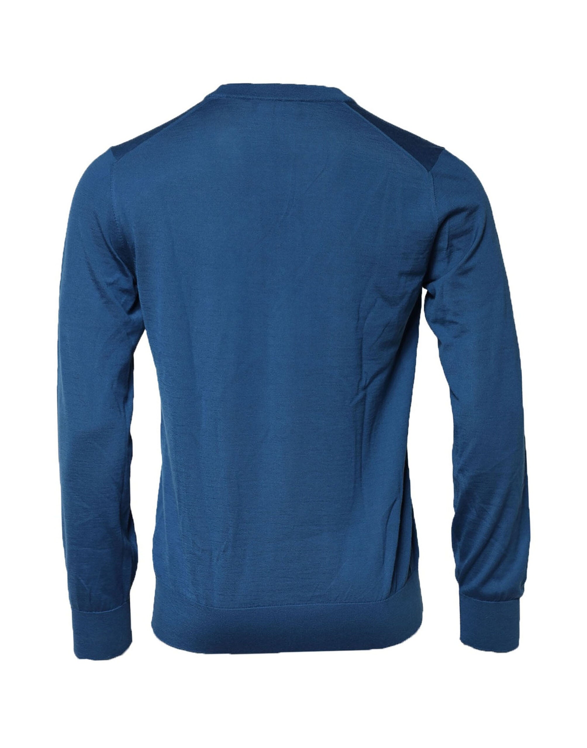 Dolce & Gabbana Blue Cashmere Crew Neck Sweatshirt Men's Sweater (Pre-Owned)