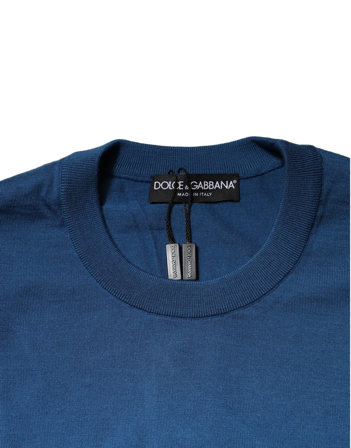Dolce & Gabbana Blue Cashmere Crew Neck Sweatshirt Men's Sweater (Pre-Owned)