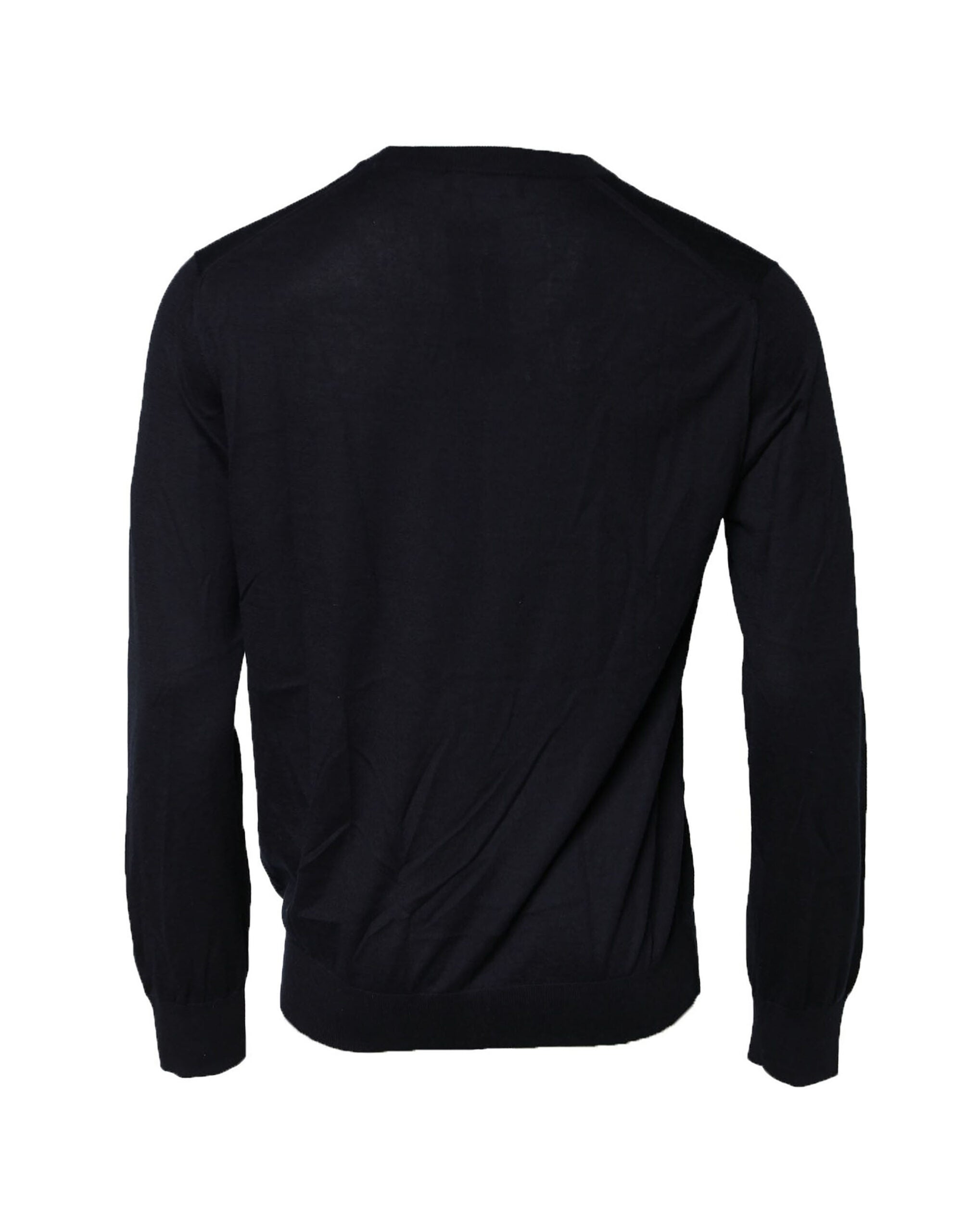 Dolce & Gabbana Black Long Sleeve CrewNeck Pullover Men's Sweater (Pre-Owned)