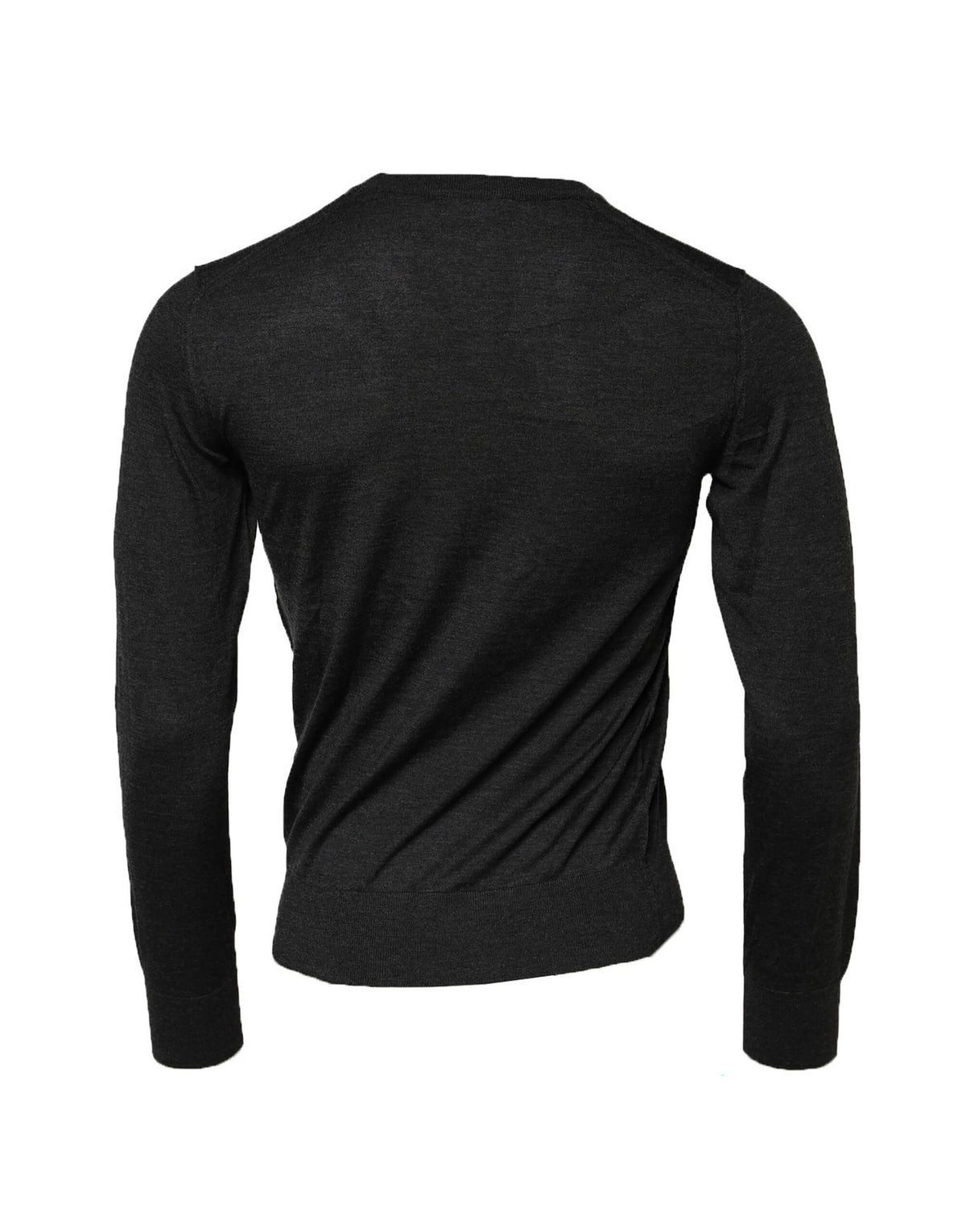 Dolce & Gabbana Gray Cashmere Crew Neck Sweatshirt Men's Sweater (Pre-Owned)