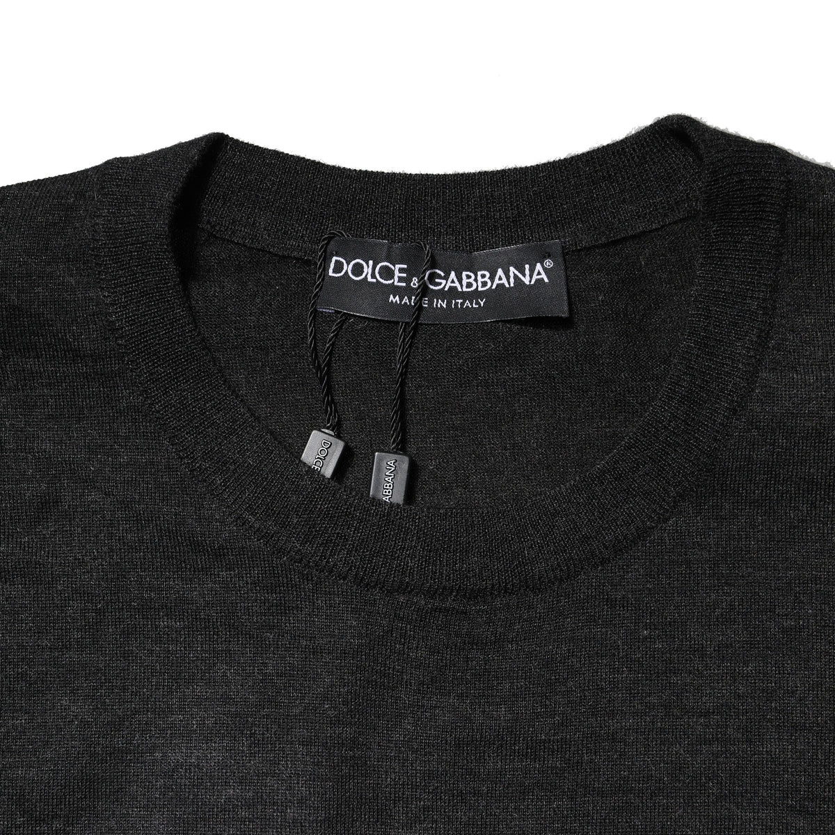 Dolce & Gabbana Gray Cashmere Crew Neck Sweatshirt Men's Sweater (Pre-Owned)