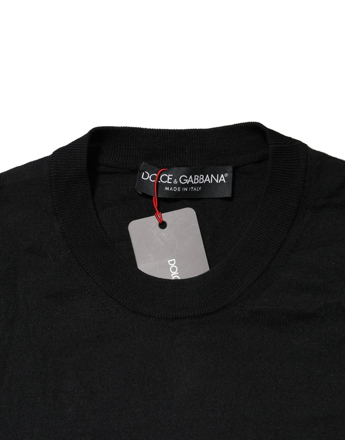 Dolce & Gabbana Black Long Sleeve Crew Neck Pullover Men's Sweater (Pre-Owned)