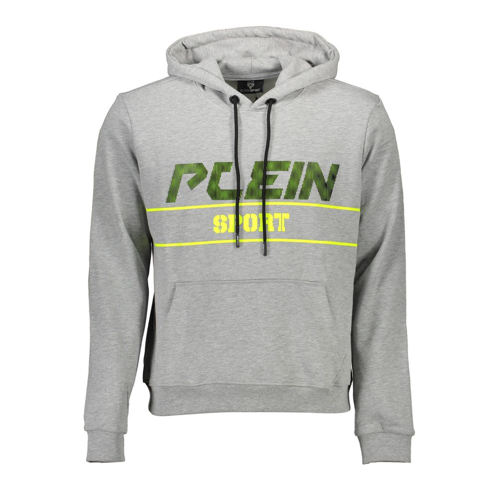 Plein Sport Grigio Cotton Men Men's Sweatshirt