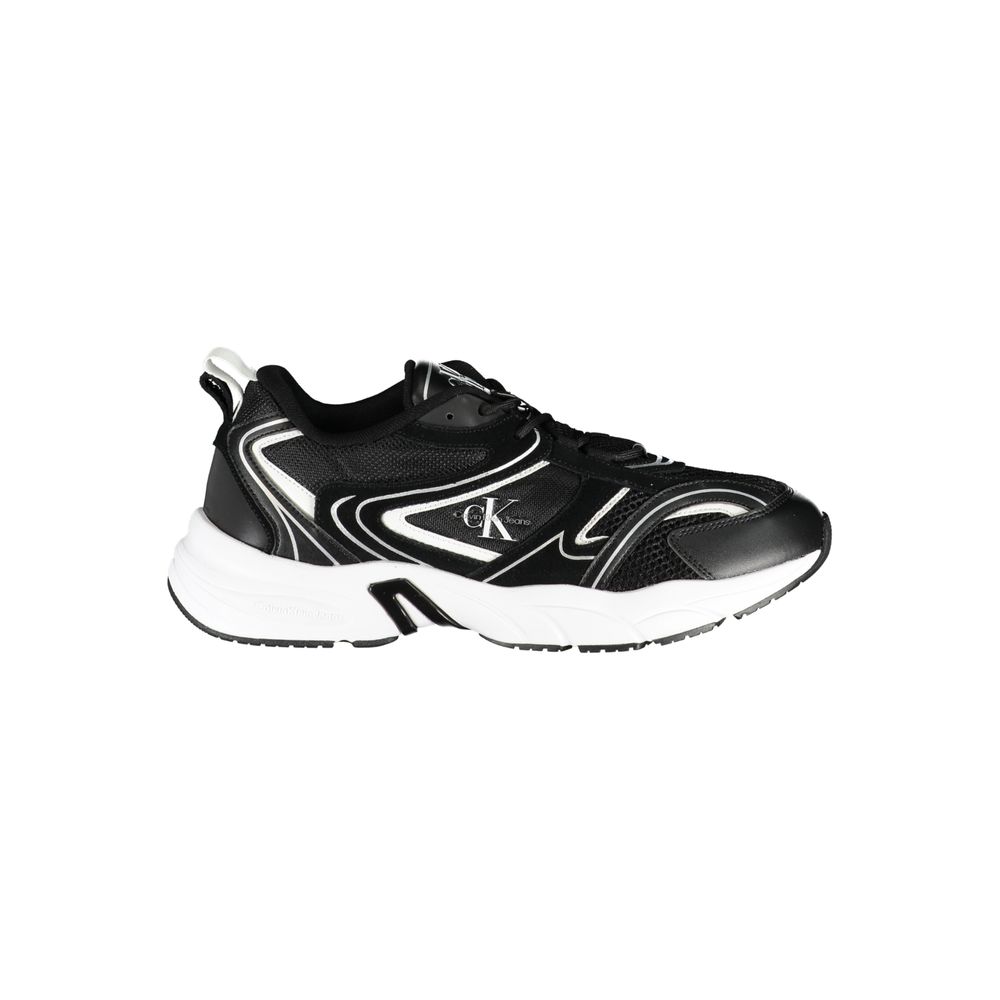 Calvin Klein Black Polyurethane Men's Men's Sneaker