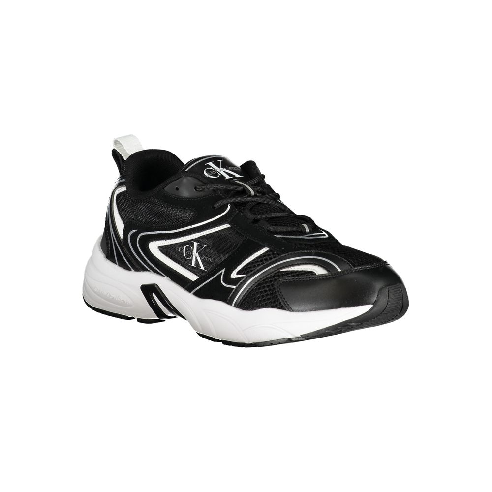 Calvin Klein Black Polyurethane Men's Men's Sneaker