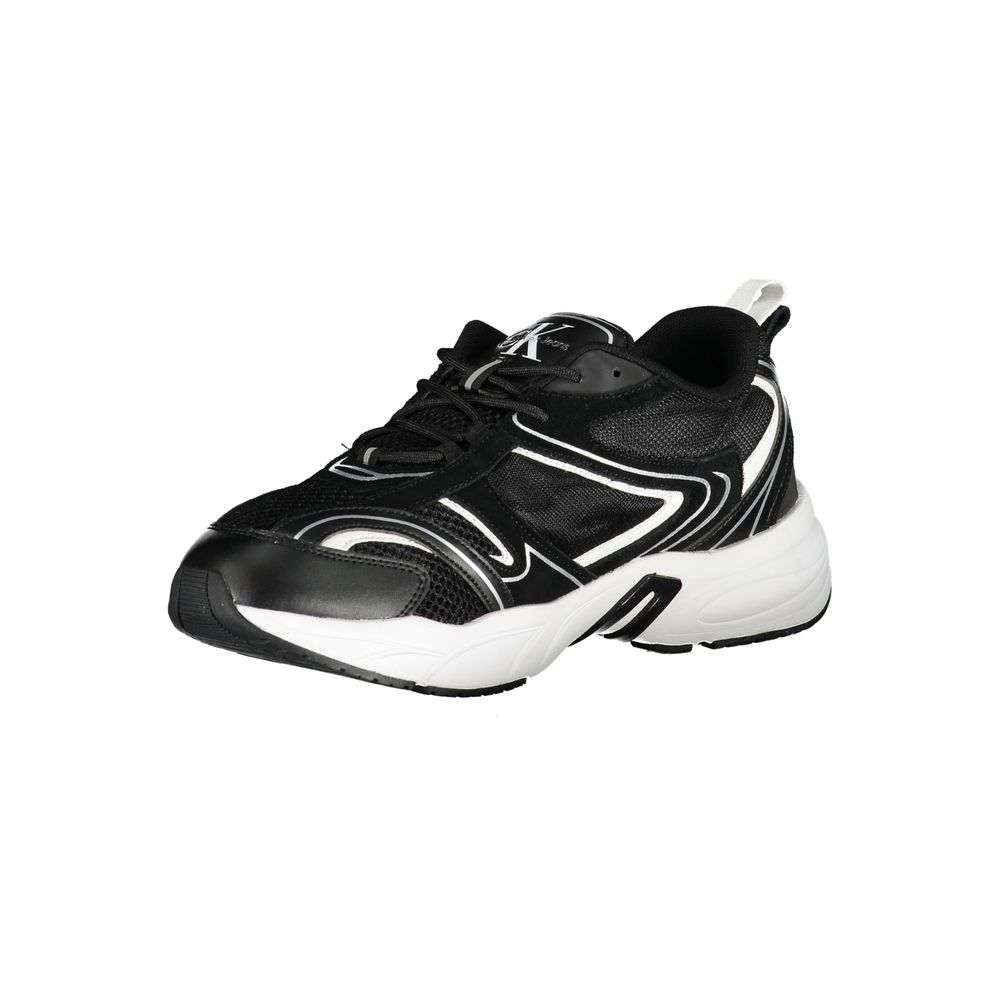Calvin Klein Black Polyurethane Men's Men's Sneaker