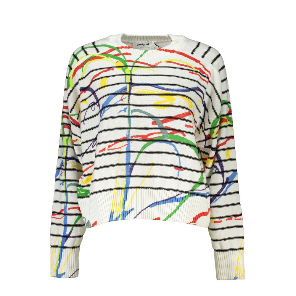Desigual White Cotton Women's Sweater