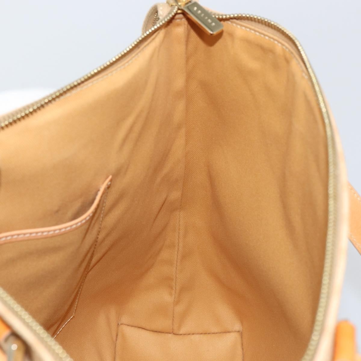 Celine Vintage Macadam Canvas And Leather Beige Canvas Tote Bag Bag (Pre-Owned)