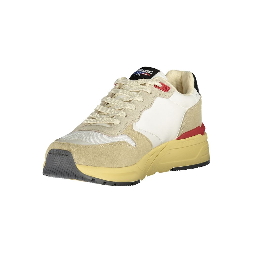 Blauer Beige Polyurethane Men Men's Sneaker