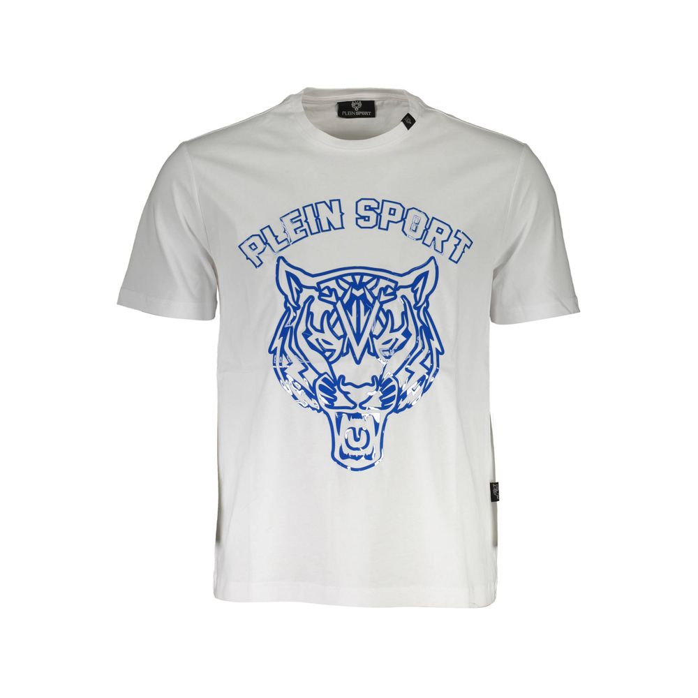 Plein Sport White Cotton Men Men's T-Shirt