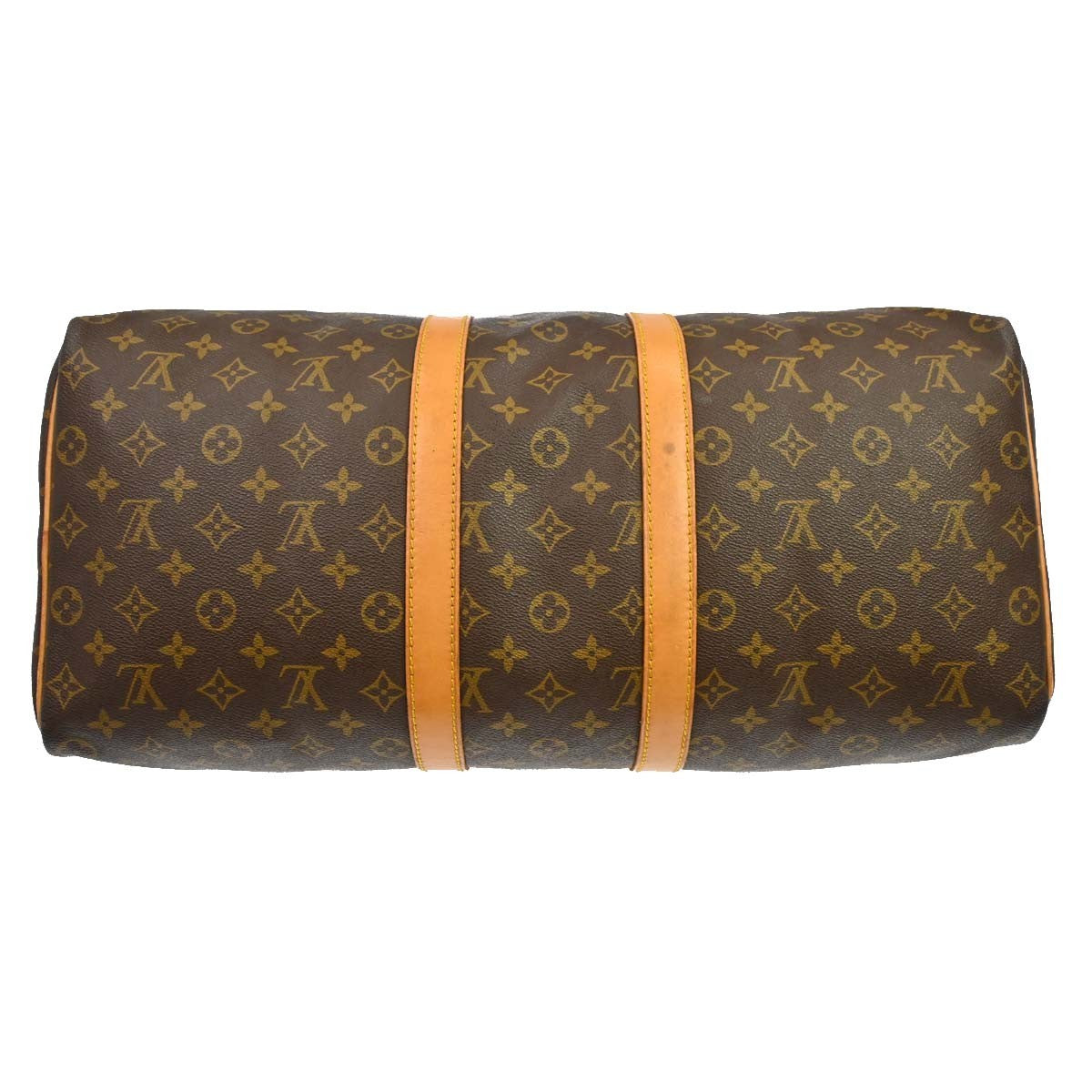Louis Vuitton Keepall Monogram Brown Canvas Travel Bag Bag (Pre-Owned)