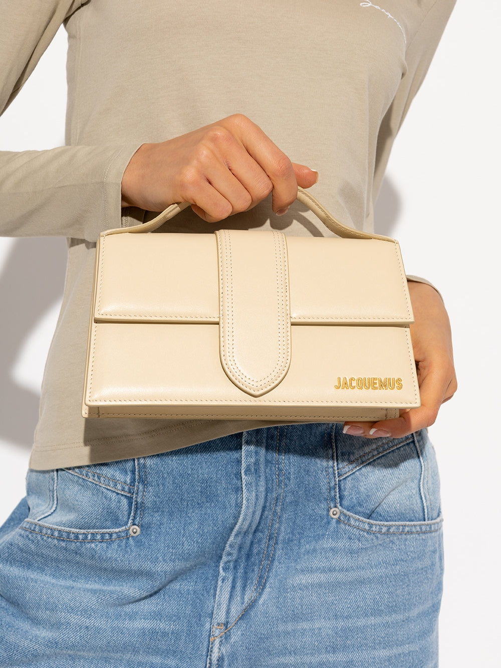 Jacquemus Le Grand Bambino Beige Women's Bag