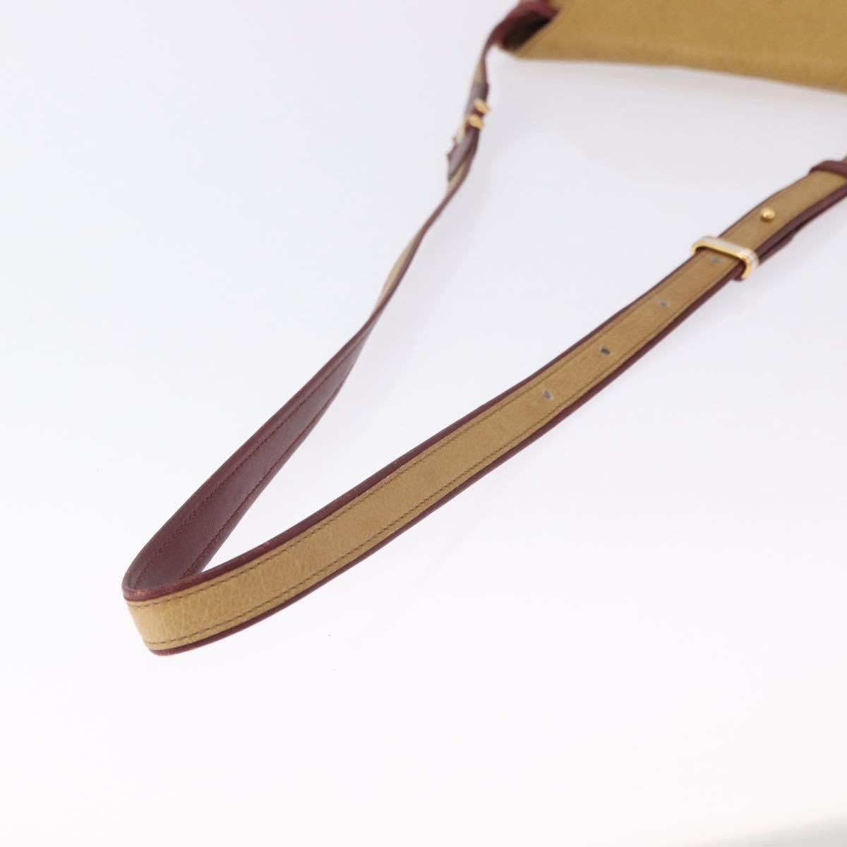 Cartier Tasseled Must De Cartier Leather Brown Leather Shoulder Bag Bag (Pre-Owned)
