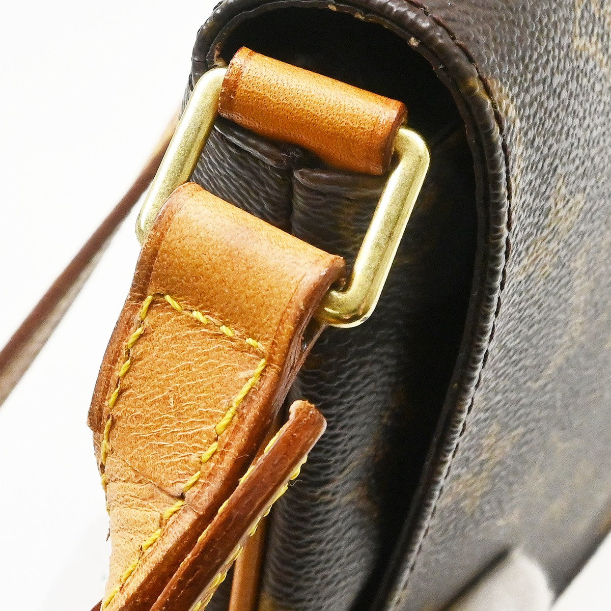 Louis Vuitton Musette Tango Monogram Canvas Brown Canvas Shoulder Bag Bag (Pre-Owned)