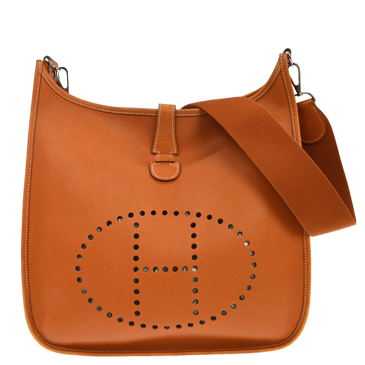 Hermes Evelyne Bag Gen Ii Epsom Gold Leather Shoulder Bag Bag (Pre-Owned)