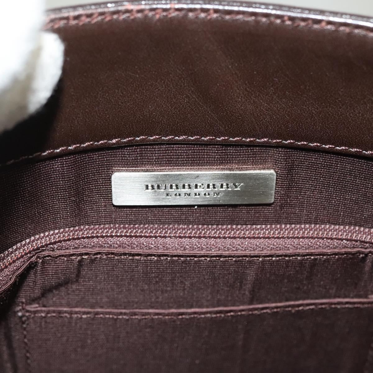 Burberry Vintage Leather Brown Leather Handbag (Pre-Owned)