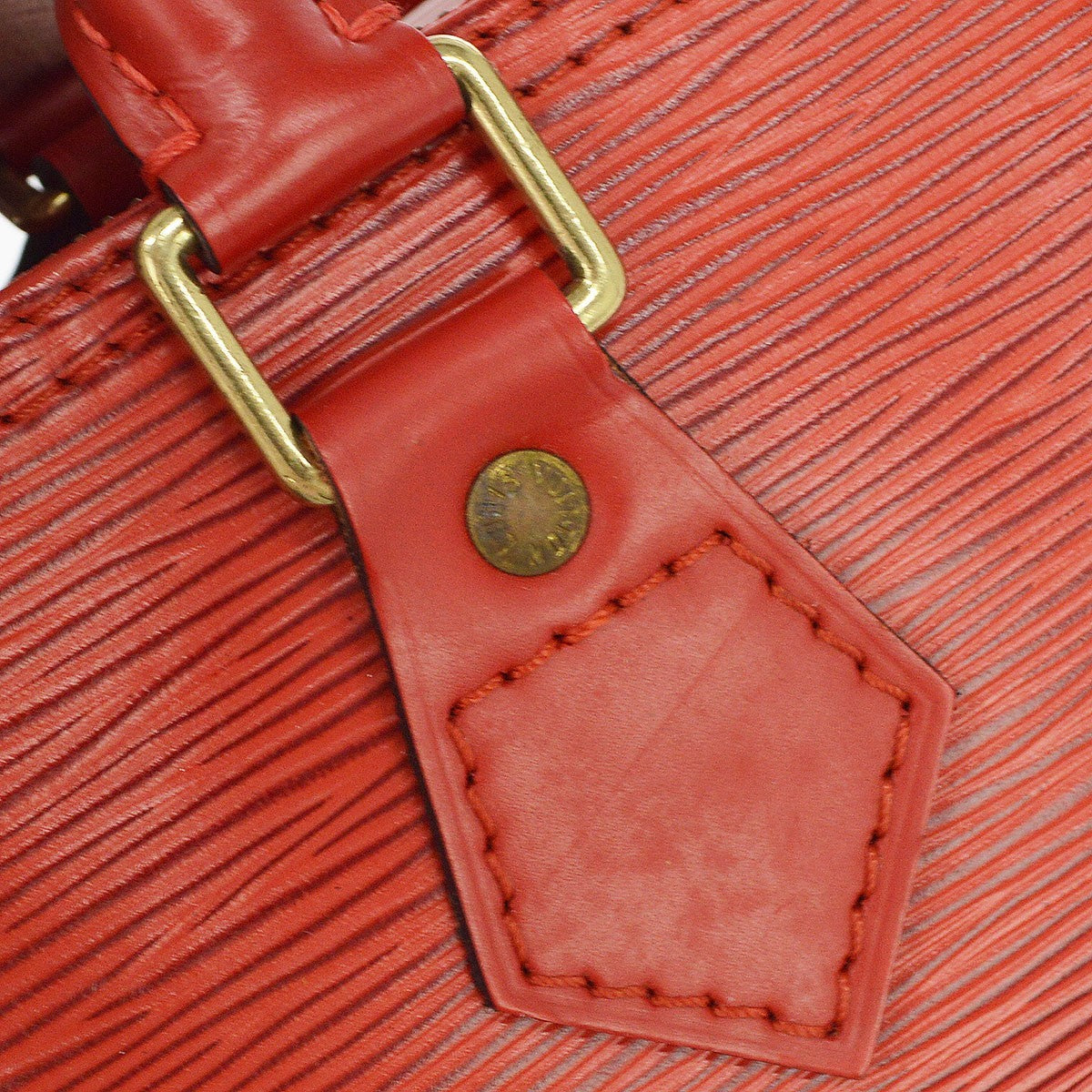 Louis Vuitton Speedy Epi Leather Red Leather Handbag (Pre-Owned)