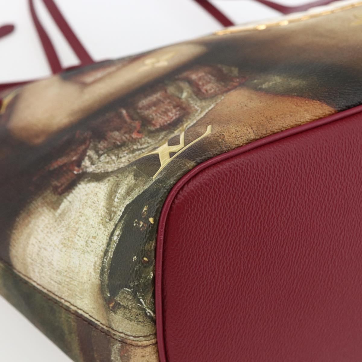 Louis Vuitton Neverfull Nm Limited Edition Jeff Koons Titian Print Canvas Multicolour Canvas Tote Bag Bag (Pre-Owned)