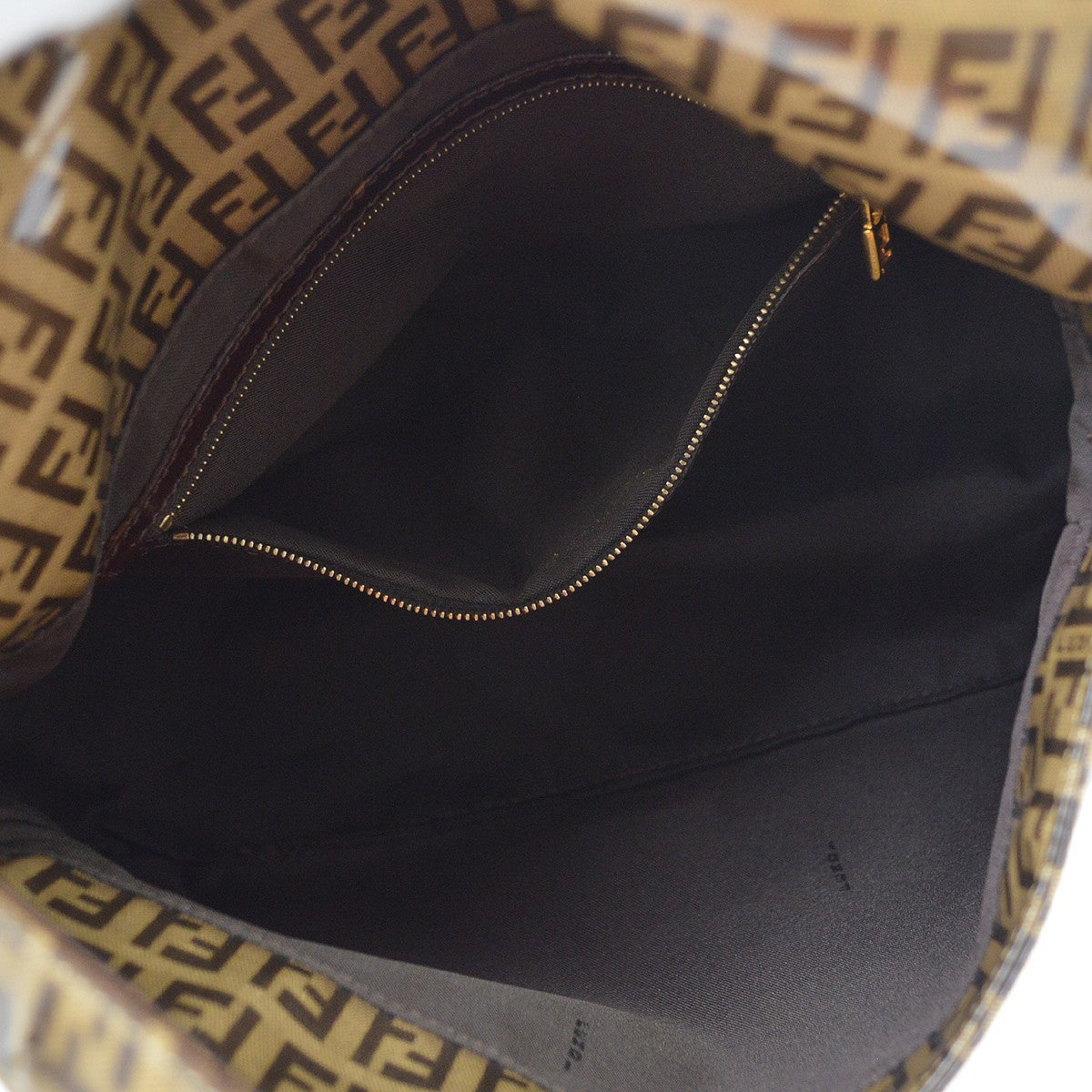 Fendi Handbag Cuir Brown Canvas Handbag (Pre-Owned)