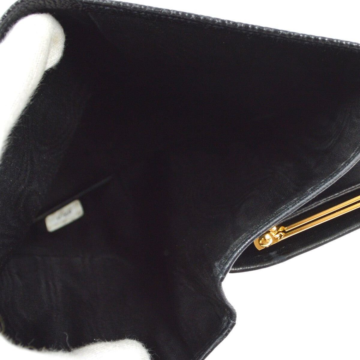 Chanel Timeless Cc French Caviar Black Leather Wallets Accessory (Pre-Owned)