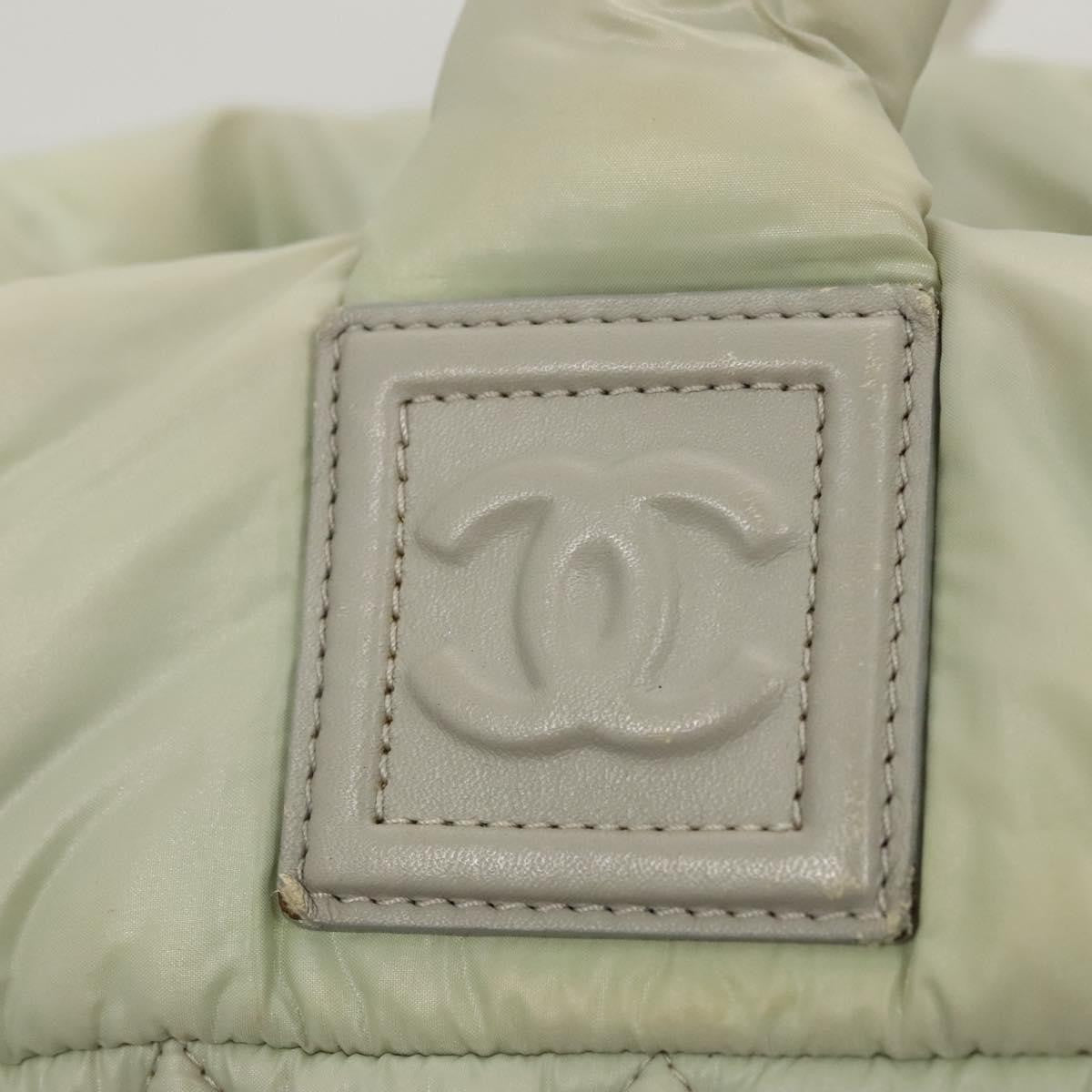 Chanel Coco Cocoon Reversible Quilted Nylon Gray Nylon Tote Bag Bag (Pre-Owned)