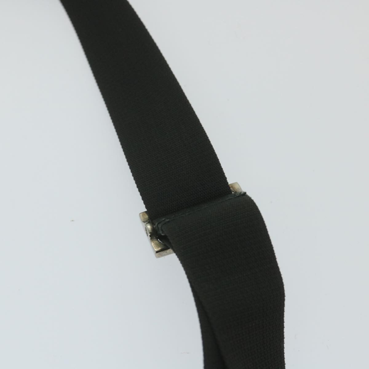 Gucci Vintage Flap Nylon Black Nylon Shoulder Bag Bag (Pre-Owned)