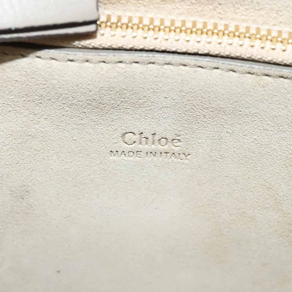 Chloe Faye Leather And Suede Gray Suede Shoulder Bag Bag (Pre-Owned)
