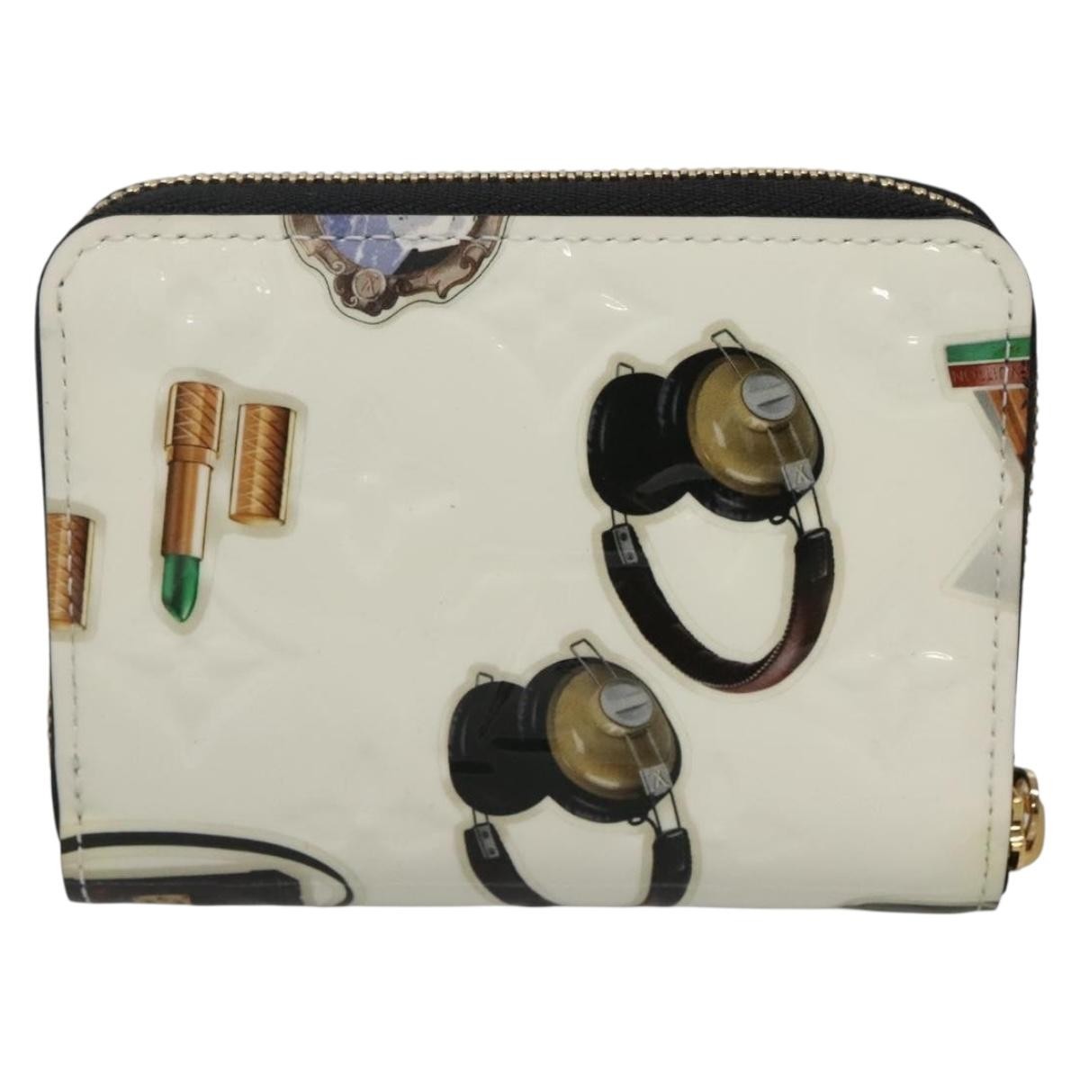 Louis Vuitton Nicolas Ghesquière Zippy Patent Monogram White Patent_Leather Wallets Accessory (Pre-Owned)