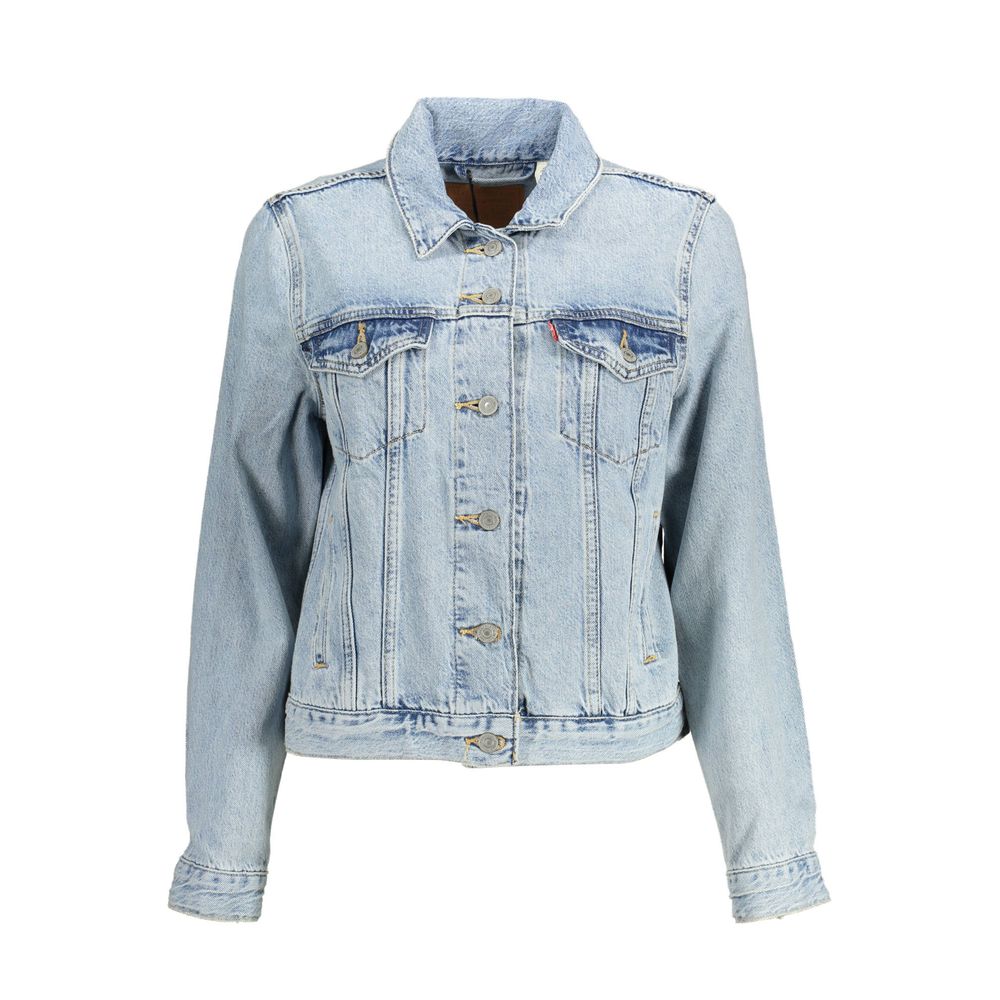Levi's Light Blue Cotton Women Women's Jacket