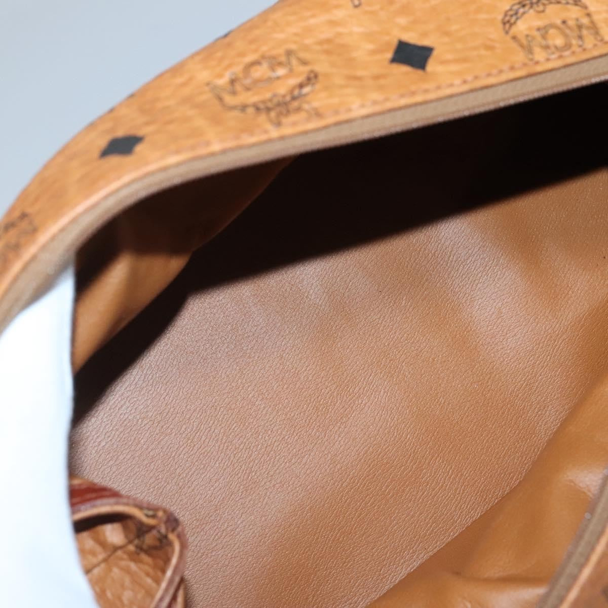 MCM Visetos Pvc Brown Pvc Clutche & Pouche Bag (Pre-Owned)