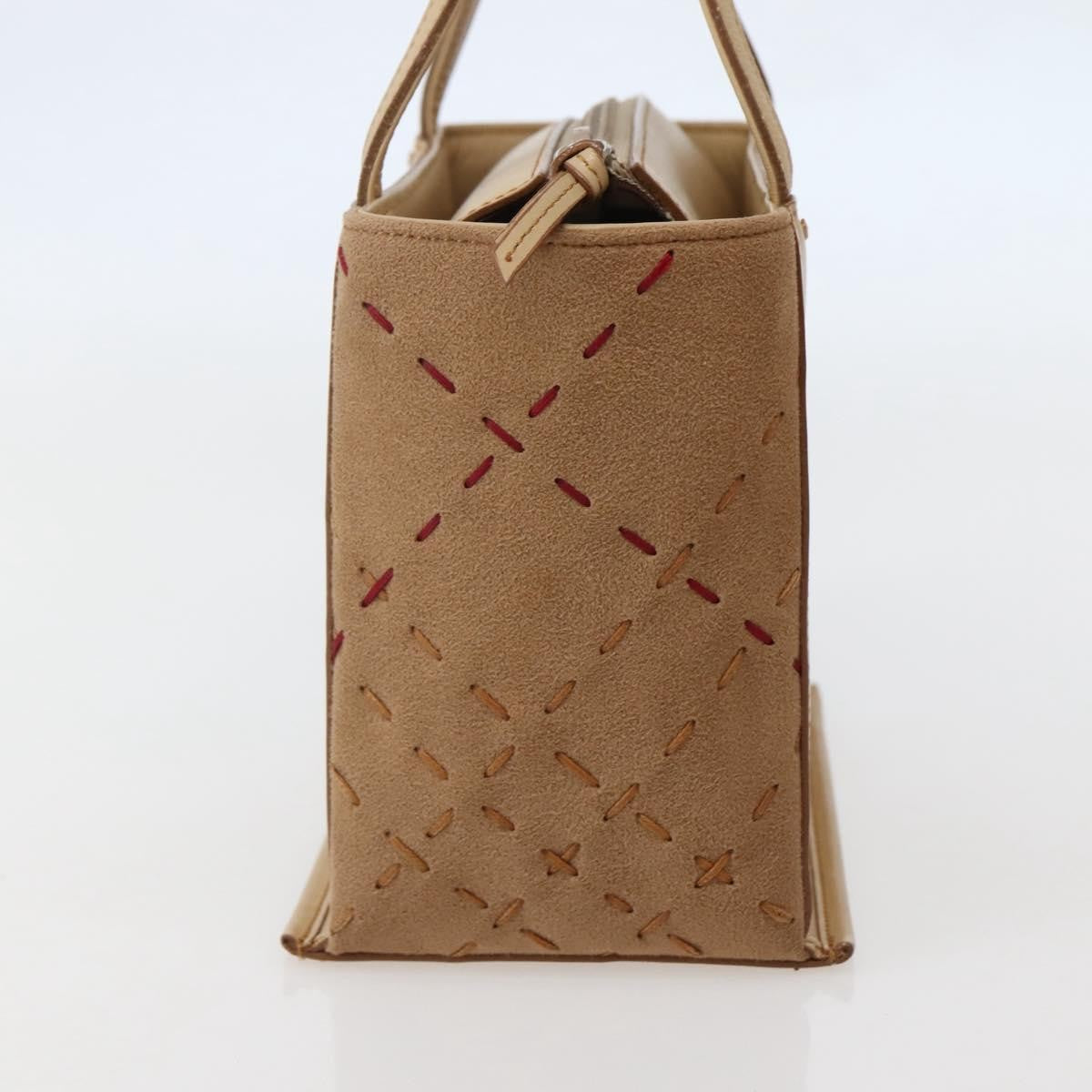 Burberry Vintage Leather Beige Leather Handbag (Pre-Owned)