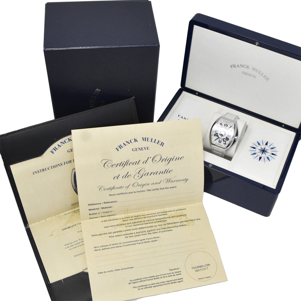 Franck Muller Vanguard Yachting Automatic Stainless Steel And Rubber Watch (Pre-Owned)