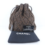 Chanel Braided Brown Leather Shoulder Bag (Pre-Owned)