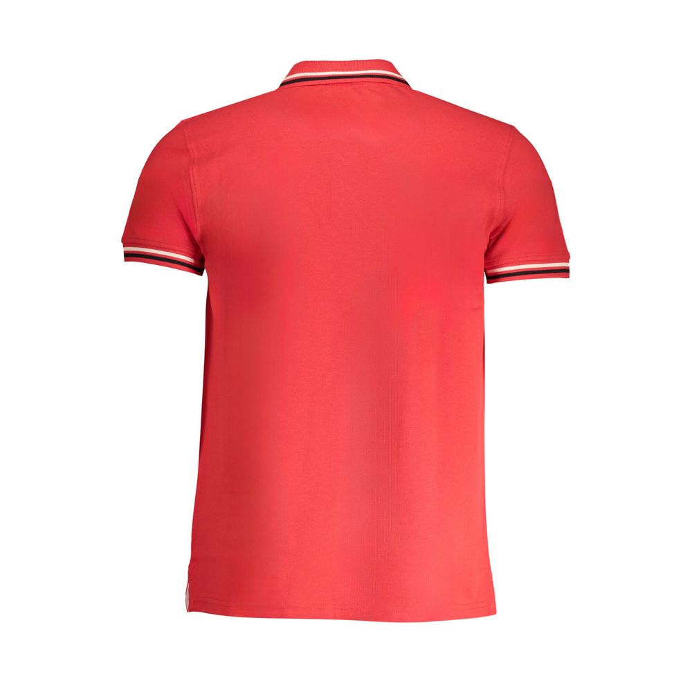 Cavalli Class Red Cotton Men Polo Men's Shirt