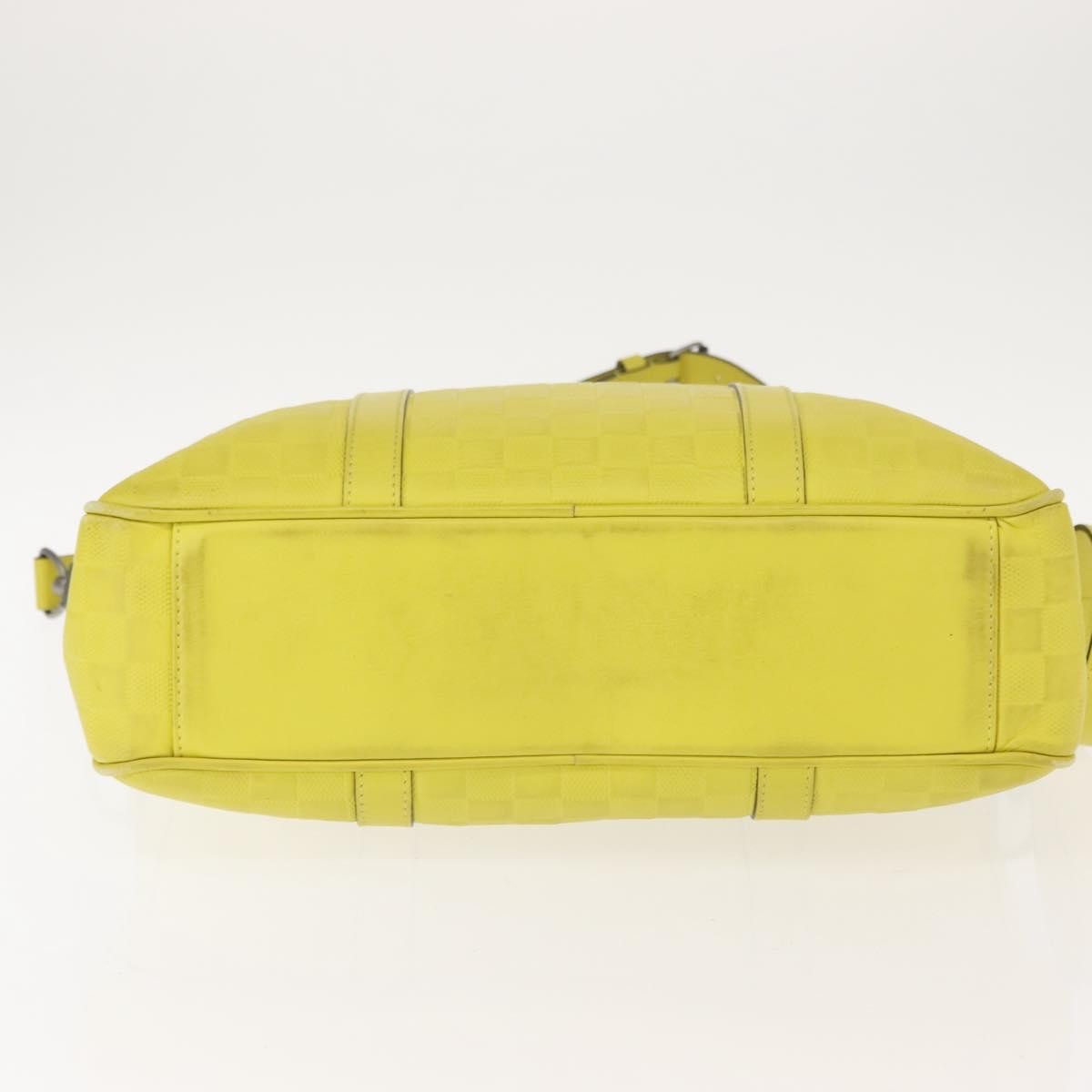 Louis Vuitton Tadao Damier Infini Leather Yellow Leather Handbag (Pre-Owned)
