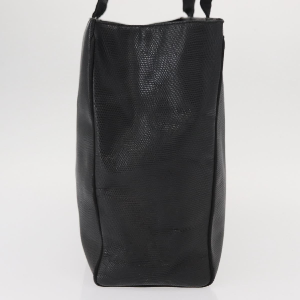 Salvatore Ferragamo Vala Tote Leather Black Leather Tote Bag Bag (Pre-Owned)