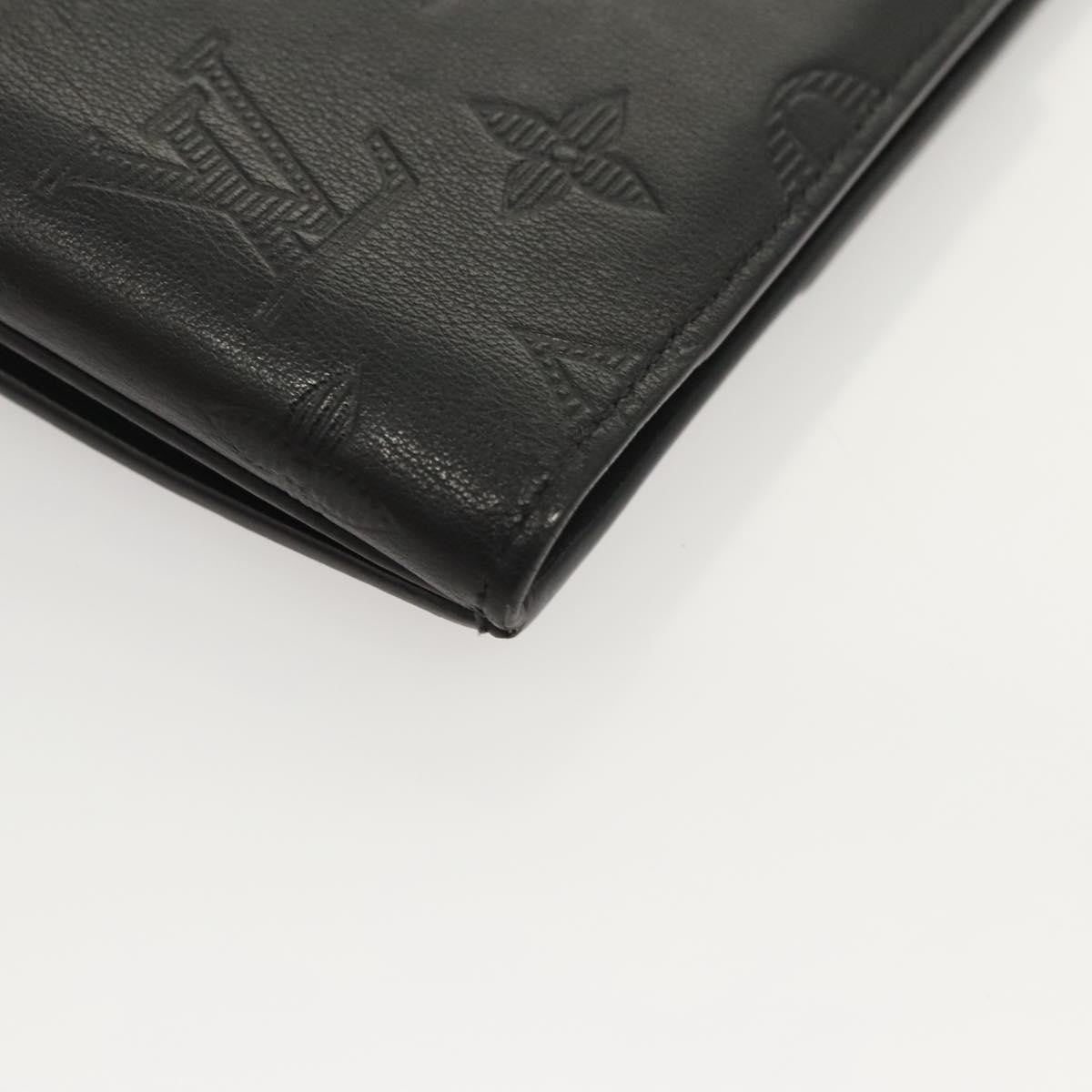 Louis Vuitton Hybrid Monogram Shadow Leather Black Leather Wallets Accessory (Pre-Owned)