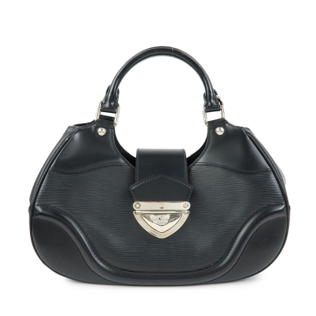 Louis Vuitton Montaigne Sac Epi Leather Black Leather Handbag (Pre-Owned)