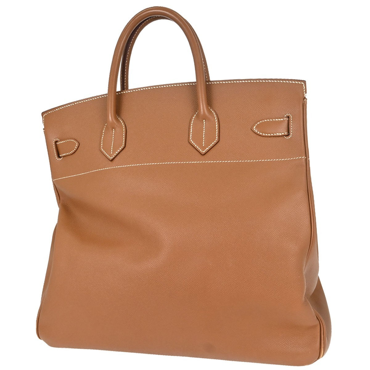 Hermes Birkin Brown Courchevel With Gold Hardware Brown Leather Handbag (Pre-Owned)