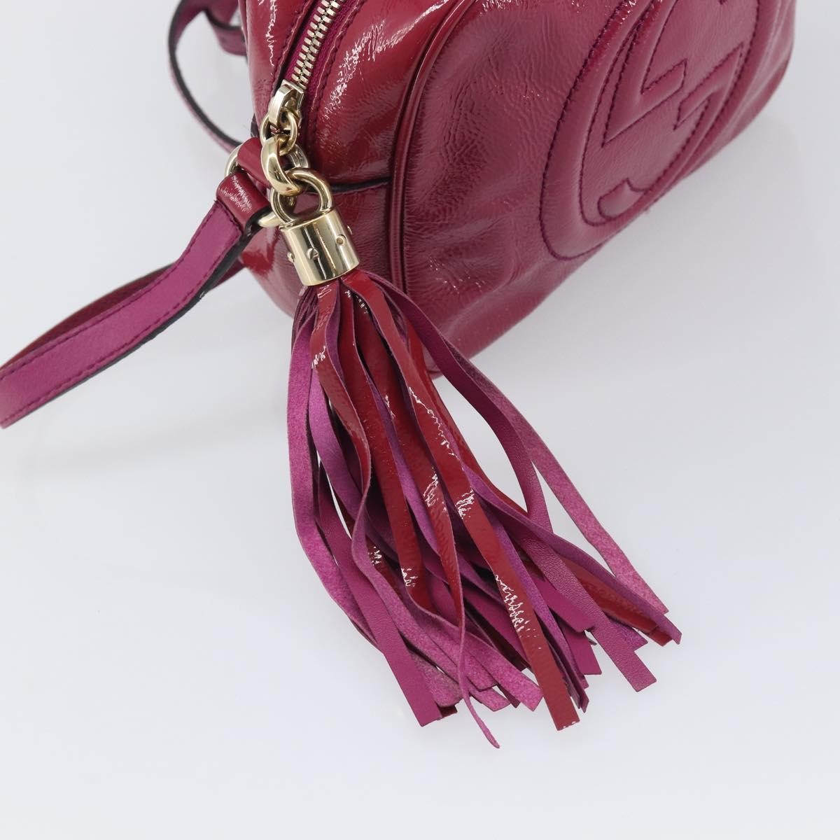 Gucci Soho Disco Patent Pink Patent_Leather Crossbody Bag Bag (Pre-Owned)